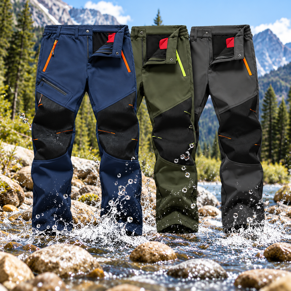 Darevo | Elastic Waist Trekking Pants