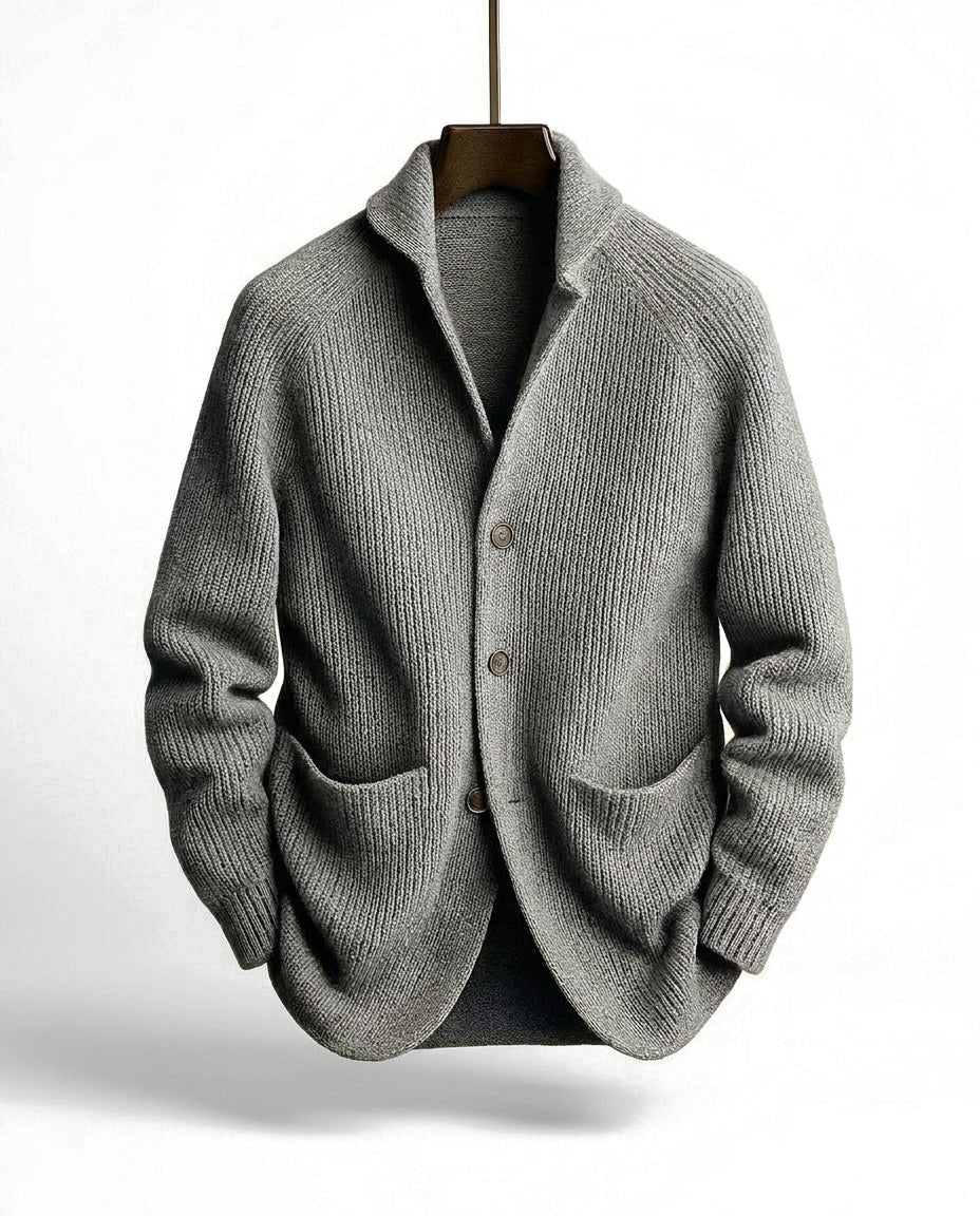 Darevo | Knitted cardigan with shawl collar and button closure