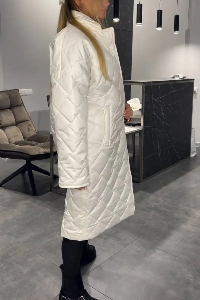 Darevo | Reversible Quilted Coat with Leopard Print Lining
