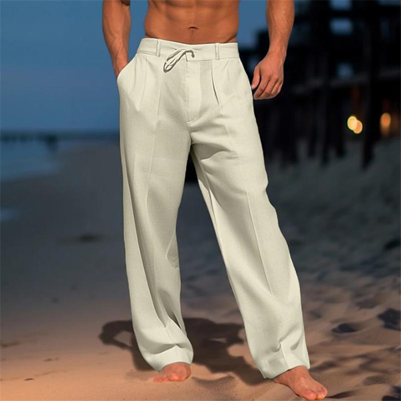 Oliver | Plain Linen Pants