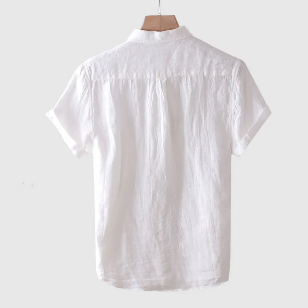 Darevo | Elegant Short Sleeve Button-Up Shirt