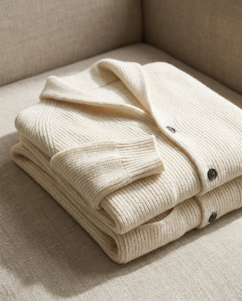 Darevo | Knitted cardigan with shawl collar and button closure