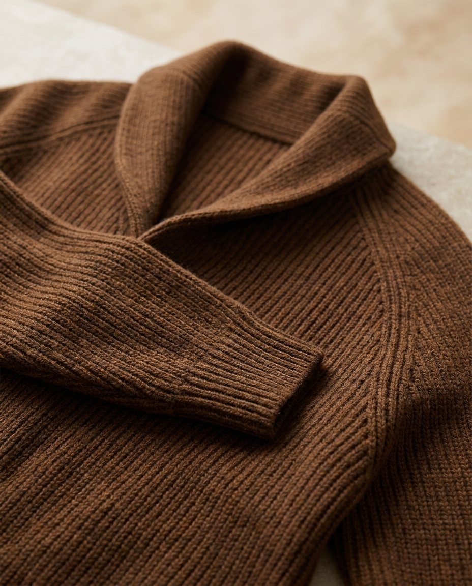 Darevo | Knitted cardigan with shawl collar and button closure