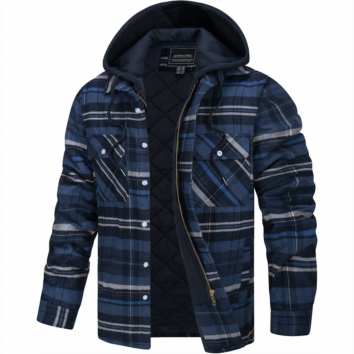 Darevo | Checkered Zip Jacket