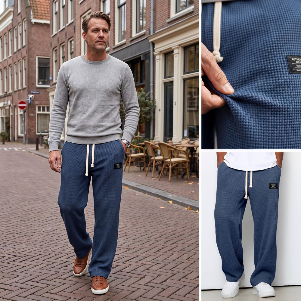 Darevo | Comfortable men's pants with a loose fit and adjustable waist