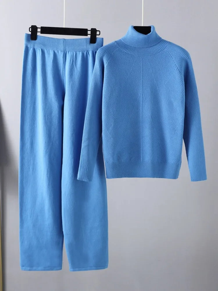 Darevo | Complete Two-Piece Cable Knit Lounge Set